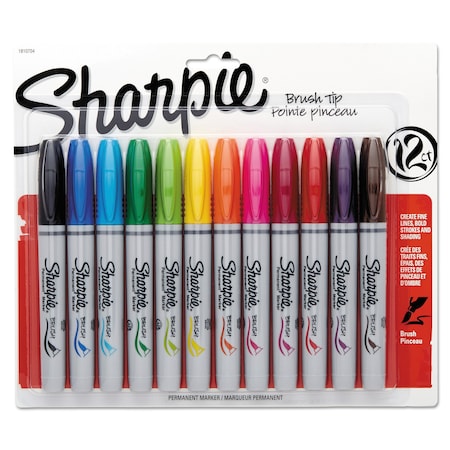 Sharpie Assorted Colors Permanent Marker, 12 PK 1810704
